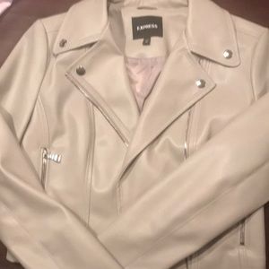 Faux Leather Express Moto Jacket